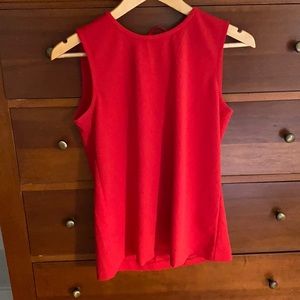 Ann Taylor Red Sleeveless Top